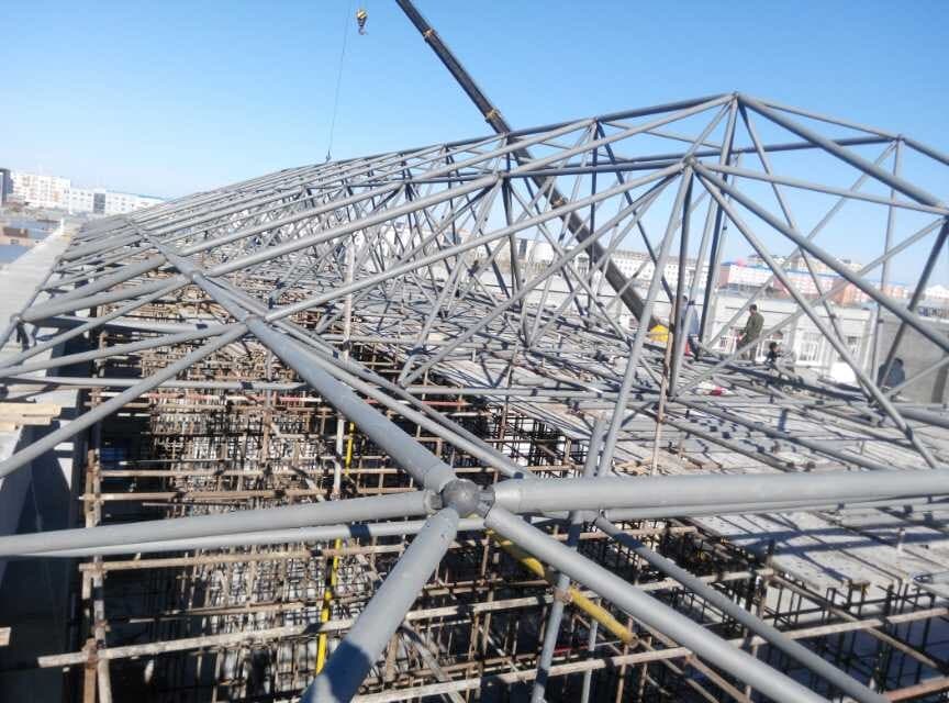 黄山商贸城屋顶网架工程
